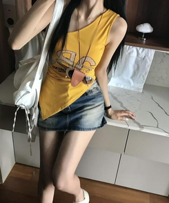 ミニスカート カクテルデニムミニスカート MID DENIM