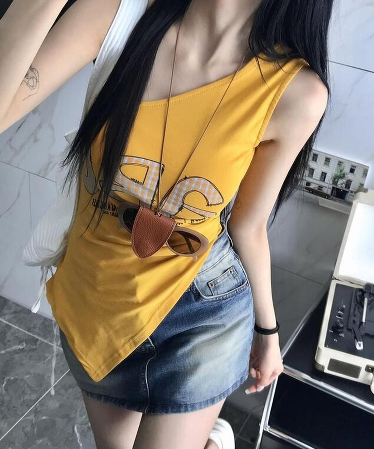 カクテルデニムミニスカート MID DENIM