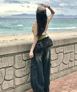 ノースリーブ 【カップ付き】バックレスキャップキャミソール OLIVE