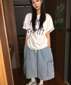 半袖Tシャツ ファニーレタリング半袖Tシャツ WHITE