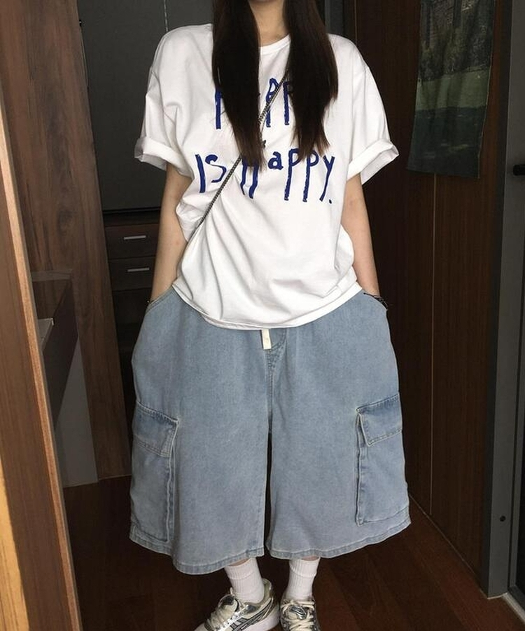 ファニーレタリング半袖Tシャツ WHITE