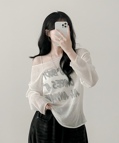 長袖Tシャツ ルーズフィット長袖Tシャツ IVORY