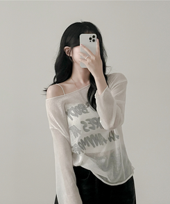 長袖Tシャツ ルーズフィット長袖Tシャツ IVORY