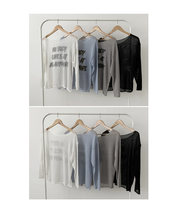 ルーズフィット長袖Tシャツ