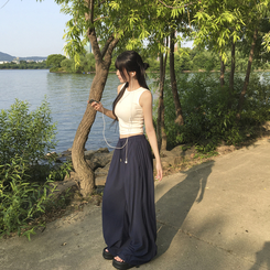 トレーニングパンツ 【丈別】クーリングストリングワイドトレーニングパンツ NAVY