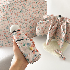 ファッション雑貨 【特価】超軽量フラワー晴雨兼用傘 APRICOT