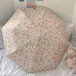 ファッション雑貨 【特価】超軽量フラワー晴雨兼用傘 APRICOT