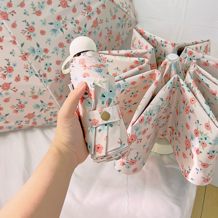 【特価】超軽量フラワー晴雨兼用傘 APRICOT