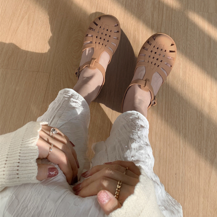やわらかストラップサンダル DARK BEIGE