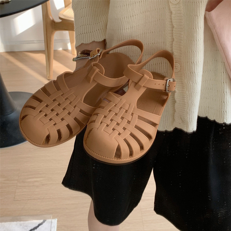 やわらかストラップサンダル DARK BEIGE