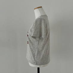 半袖Tシャツ ハートベアクロップ半袖Tシャツ