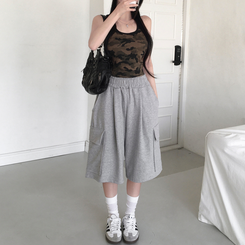 ミリタリークロップスパンキャミソール CAMO