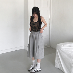 ミリタリークロップスパンキャミソール CAMO