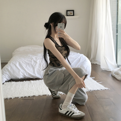 ミリタリークロップスパンキャミソール CAMO