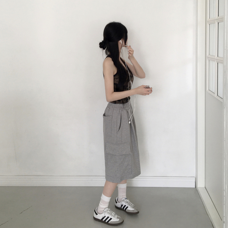 ミリタリークロップスパンキャミソール CAMO