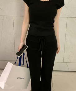 コットンパンツ アイスクーリングパンツ BLACK