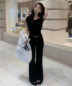 コットンパンツ アイスクーリングパンツ BLACK