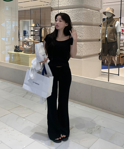 コットンパンツ アイスクーリングパンツ BLACK