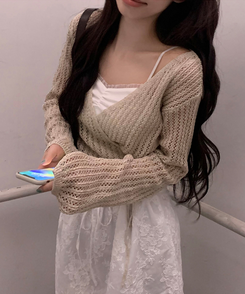 ノースリーブ デューイレーススリーブレス IVORY