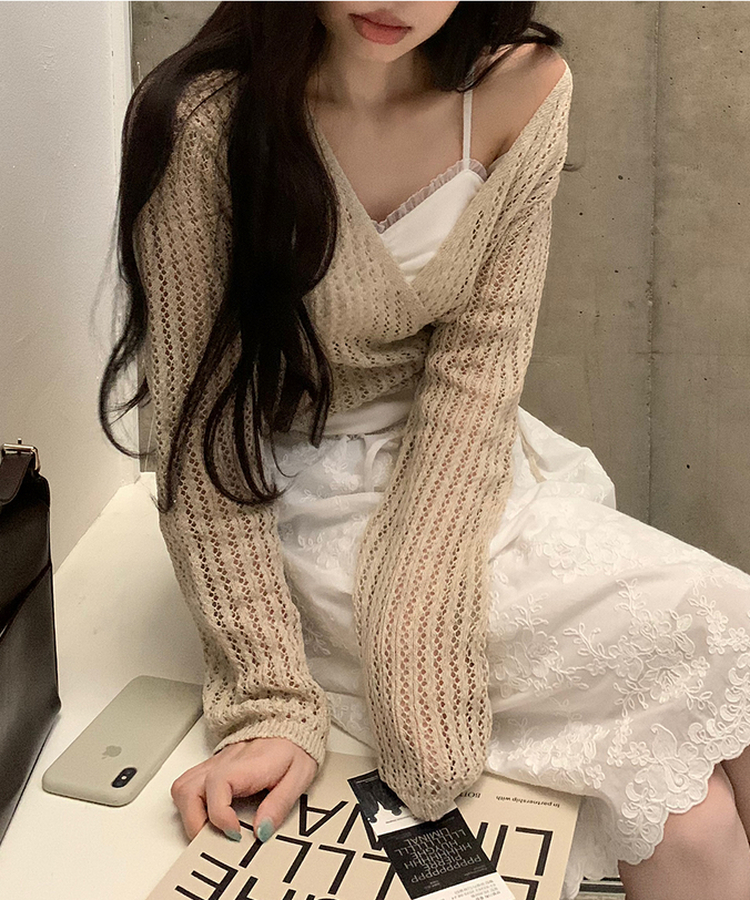 デューイレーススリーブレス IVORY