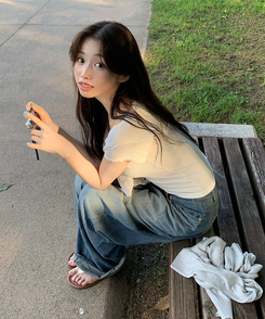 半袖Tシャツ オフレースTシャツ IVORY
