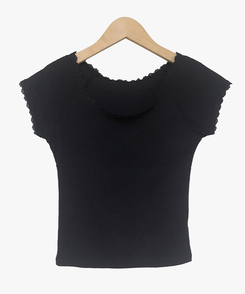 半袖Tシャツ オフレースTシャツ