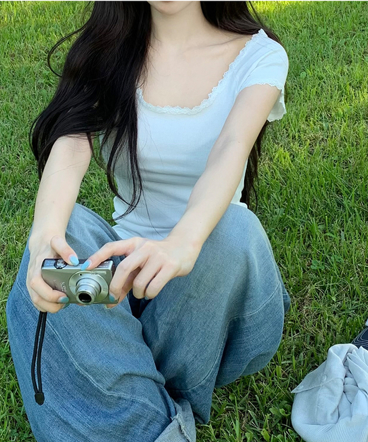 オフレースTシャツ IVORY