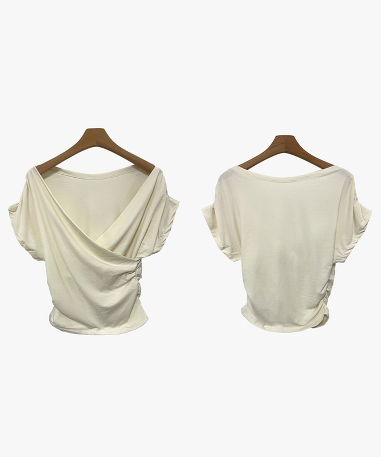 シャーリング半袖Tシャツ