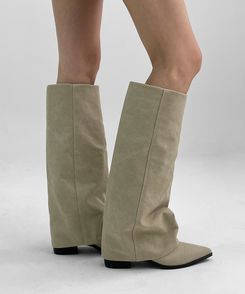 フォールディングブーツ BEIGE