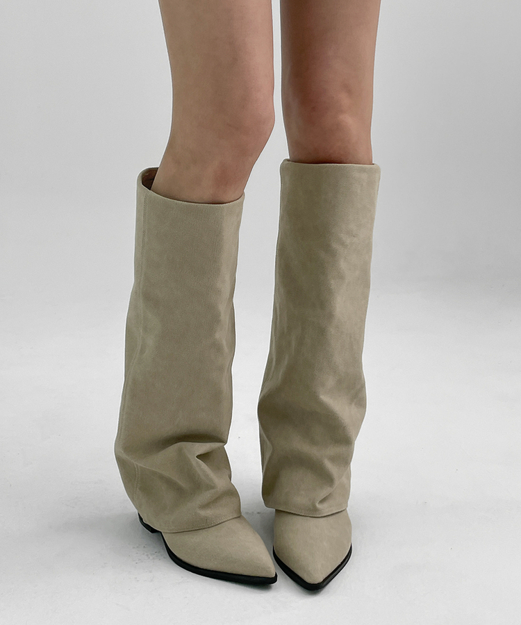 フォールディングブーツ BEIGE