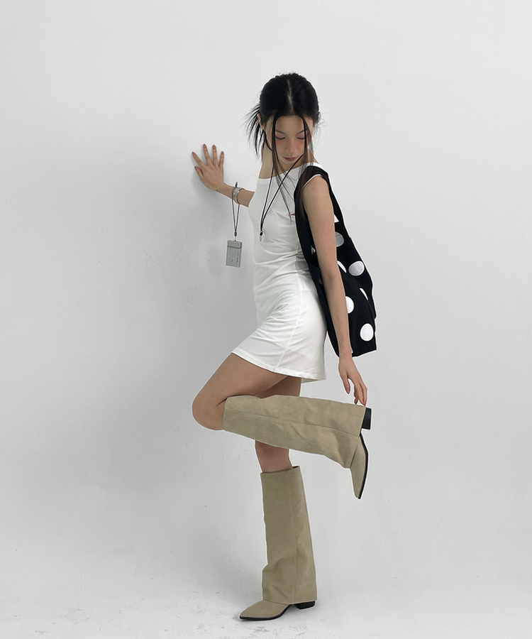 フォールディングブーツ BEIGE