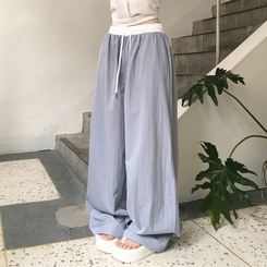 トレーニングパンツ クーリングバイカラーワイドトレーニングパンツ AQUA