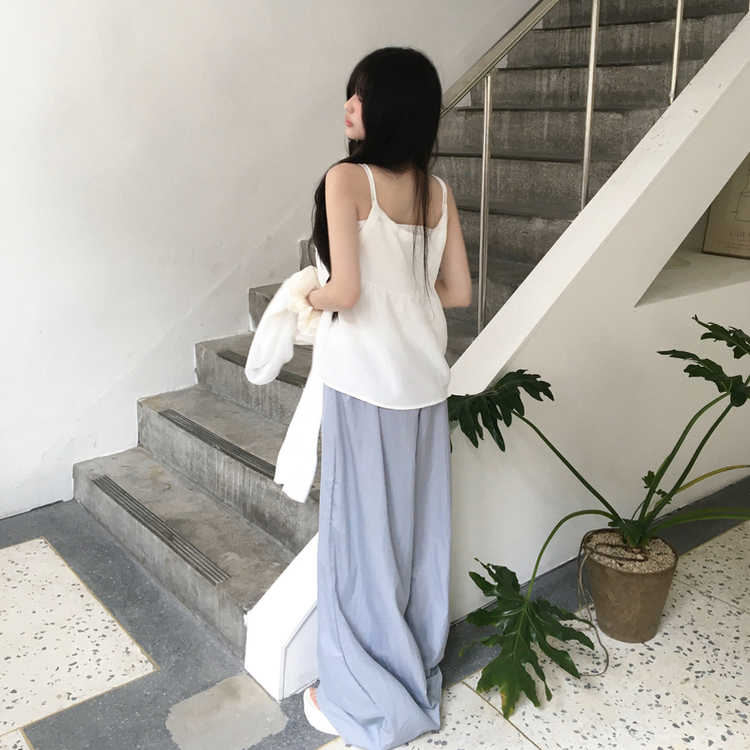 クーリングバイカラーワイドトレーニングパンツ AQUA