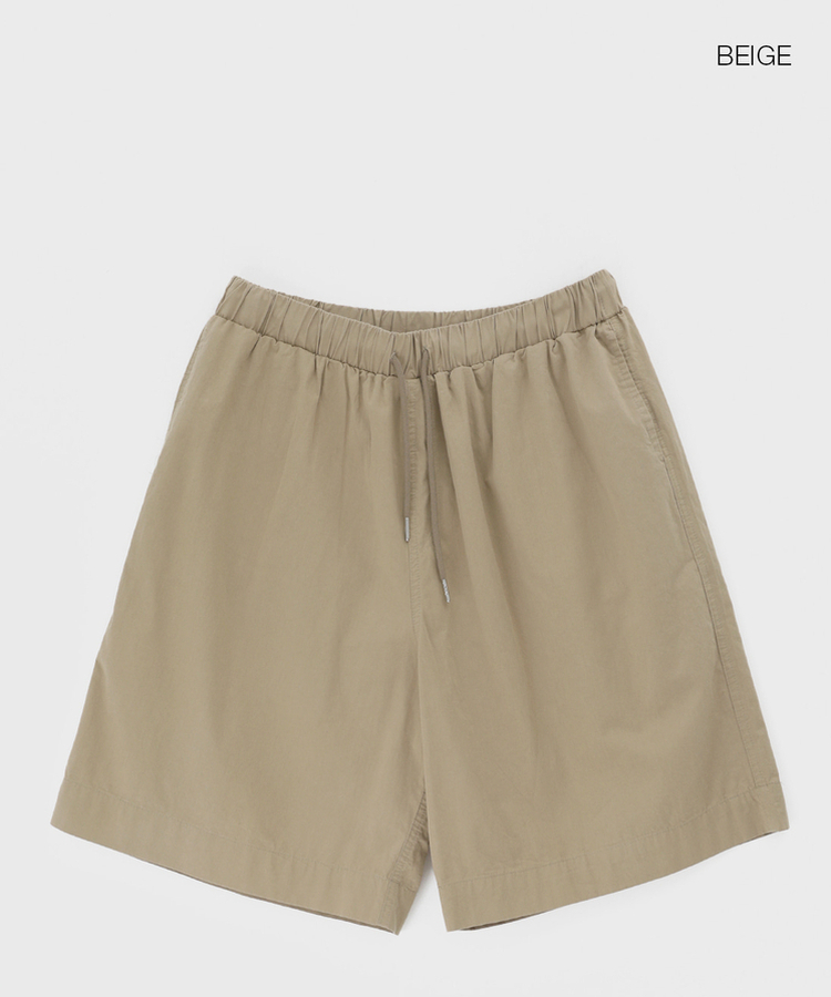 ショートパンツ コットンバンディングハーフパンツ