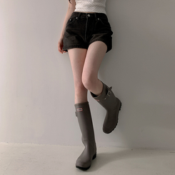 ショートパンツ ウォッシングデニムショートパンツ BLACK DENIM