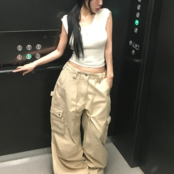 ニット サマーリボンキャップスリーブニット WHITE