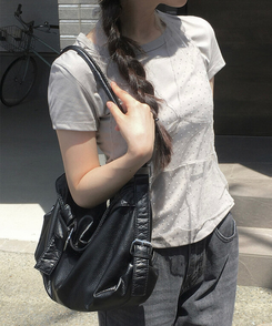 半袖Tシャツ ドットシースルーレイヤード半袖Tシャツ GREY