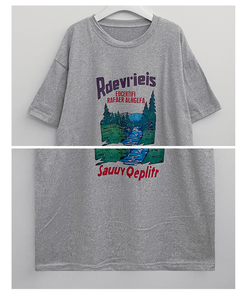 半袖Tシャツ フォレストプリンティング半袖Tシャツ