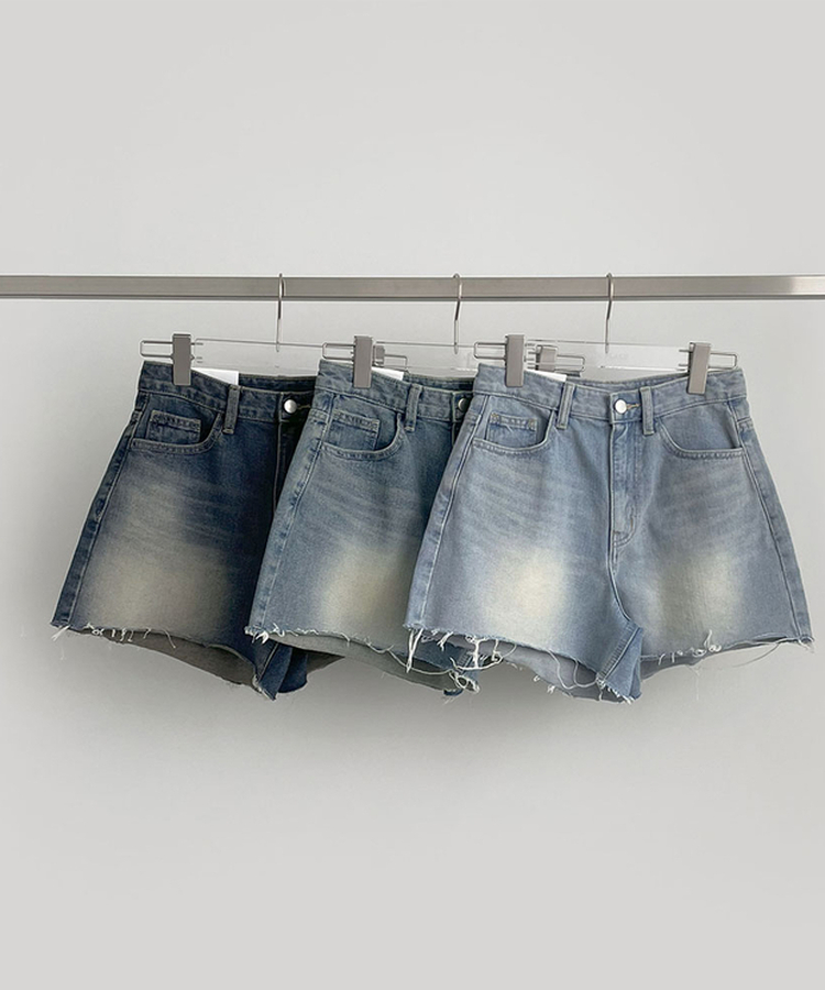ウォッシングデイリーデニムショートパンツ
