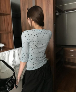 半袖Tシャツ プレーンドット半袖Tシャツ BLUE