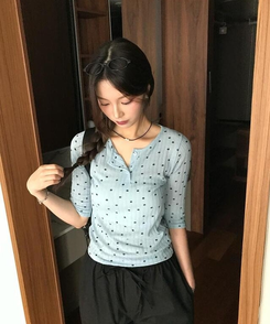 半袖Tシャツ プレーンドット半袖Tシャツ BLUE