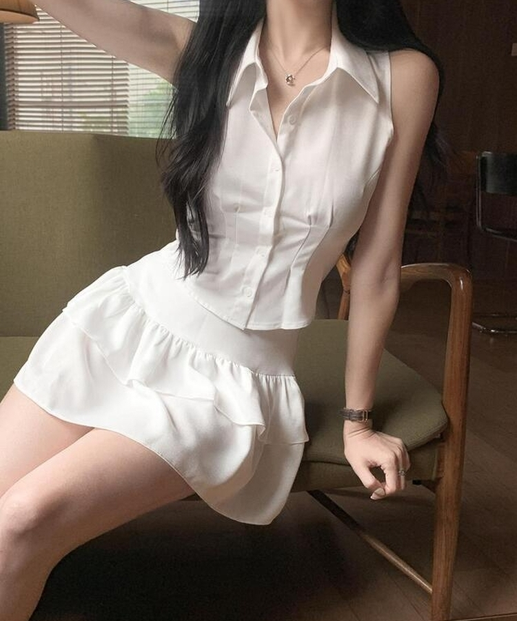ティアードミニスカート IVORY