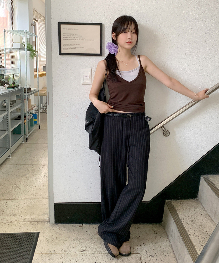 なM スラックス ins gale FREAK'S STORE/セミワイドシルエット イージー デニムスラックス