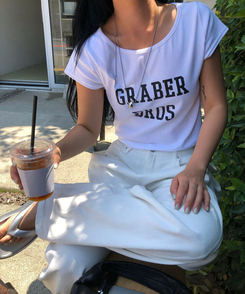 半袖Tシャツ ブロステ半袖Tシャツ WHITE