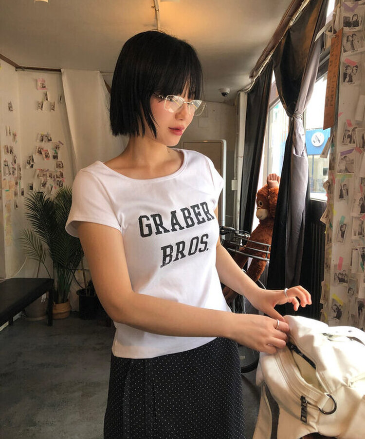 ブロステ半袖Tシャツ WHITE