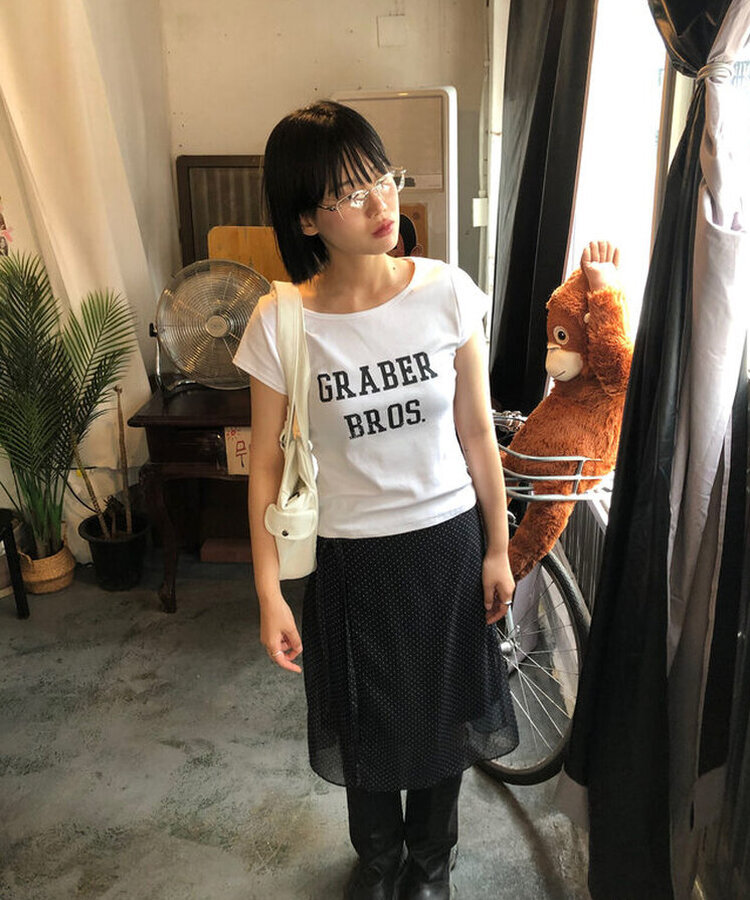 ブロステ半袖Tシャツ WHITE