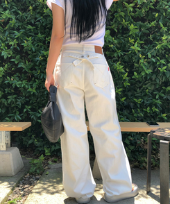 コットンパンツ クローバーコットンパンツ WHITE