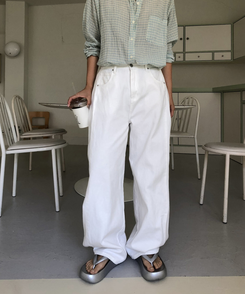 コットンパンツ クローバーコットンパンツ WHITE