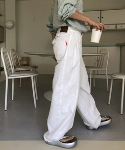 コットンパンツ クローバーコットンパンツ WHITE