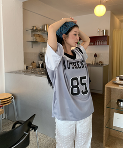 半袖Tシャツ 85スポーティー半袖Tシャツ SILVER GRAY